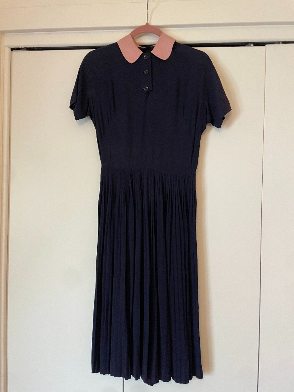 Vintage navy blue dress size XS